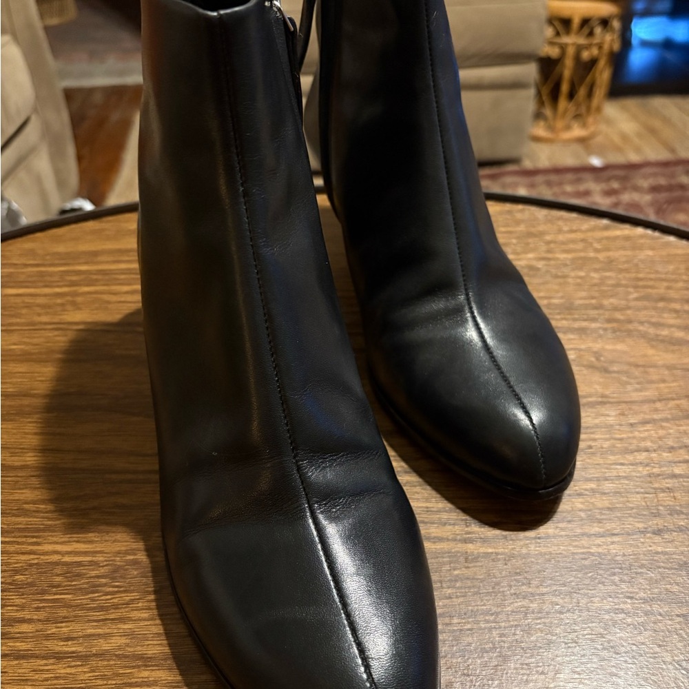 Reformation Sleek Black Ankle Booties